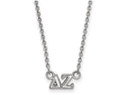 LogoArt Sterling Silver Delta Zeta Extra Small Pendant Necklace With 18 Inch
