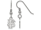 LogoArt Sterling Silver Florida State University Xs Dangle Earrings Wire