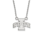 LogoArt Sterling Silver Iowa State University Small Pendant Necklace