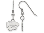 LogoArt Sterling Silver Kansas State University Xs Dangle Earrings Wire