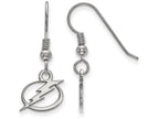 LogoArt Sterling Silver Tampa Bay Ligtning Xs Dangle Earrings Wire