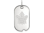Logoart 925 Sterling Silver Toronto Maple Leafs Small Dog Tag Pendant Necklace