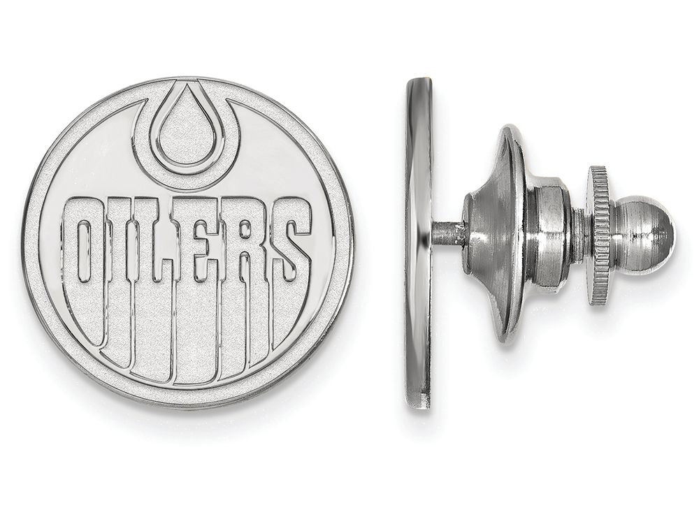 LogoArt Sterling Silver Edmonton Oilers Lapel Pin