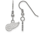 LogoArt Sterling Silver Detroit Red Wings Xs Dangle Earrings Wire