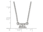 LogoArt Sterling Silver Sigma Kappa Extra Small Pendant Necklace With 18 Inch