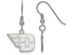 LogoArt Sterling Silver University Of Dayton Small Dangle Earrings Wire
