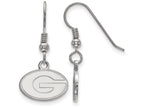 LogoArt Sterling Silver University Of Georgia Xs Dangle Earrings Wire