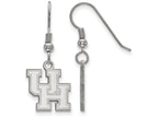 LogoArt Sterling Silver University Of Houston Small Dangle Earrings Wire