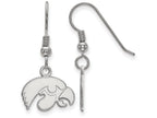 LogoArt Sterling Silver University Of Iowa Xs Dangle Earrings Wire