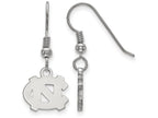 LogoArt Sterling Silver University Of North Carolina Xs Dangle Earrings Wire
