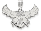 LogoArt Sterling Silver Rice University Large Pendant Necklace