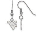 LogoArt Sterling Silver West Virginia University Xs Dangle Earrings Wire
