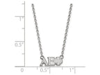 LogoArt Sterling Silver Alpha Epsilon Phi Medium Pendant Necklace With 18 Inch