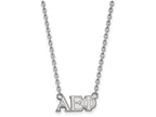 LogoArt Sterling Silver Alpha Epsilon Phi Medium Pendant Necklace With 18 Inch