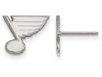 LogoArt Sterling Silver St. Louis Blues Xs Post Earrings
