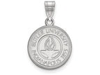 LogoArt Sterling Silver Butler University Medium Crest Pendant Necklace