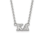 LogoArt Sterling Silver Kappa Delta Medium Pendant Necklace With 18 Inch