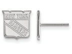 LogoArt Sterling Silver New York Rangers Xs Post Earrings