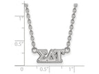 LogoArt Sterling Silver Sigma Delta Tau Medium Pendant Necklace With 18 Inch