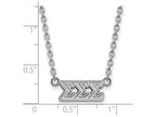 LogoArt Sterling Silver Sigma Sigma Sigma Medium Pendant Necklace With 18 Inch