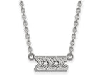 LogoArt Sterling Silver Sigma Sigma Sigma Medium Pendant Necklace With 18 Inch