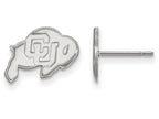 LogoArt Sterling Silver University Of Colorado Xs Post Earrings