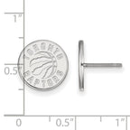 LogoArt Sterling Silver University Of Nebraska Xs Post Earrings