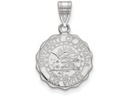 LogoArt Sterling Silver University Of Nevada Las Vegas Medium Crest Pendant Necklace