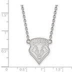 LogoArt Sterling Silver University Of New Mexico Large Pendant Necklace