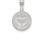 LogoArt Sterling Silver Youngstown State University Medium Crest Pendant Necklace