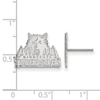 LogoArt Sterling Silver Auburn University Xs Post Earrings