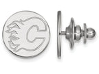 LogoArt Sterling Silver Calgary Flames Lapel Pin