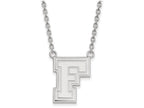 LogoArt Sterling Silver Fordham University Large Pendant Necklace