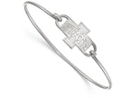 LogoArt Sterling Silver Iowa State University Small Ctr Wire Bangle