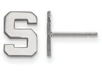LogoArt Sterling Silver Michigan State University Xs Post Earrings