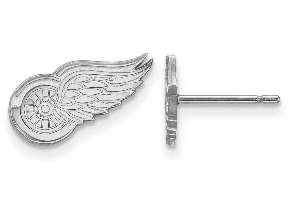 LogoArt Sterling Silver Detroit Red Wings Xs Post Earrings