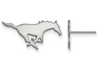 LogoArt Sterling Silver Southern Methodist University Small Post Earrings