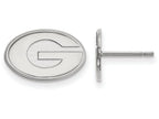 LogoArt Sterling Silver University Of Georgia Xs Post Earrings
