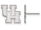 LogoArt Sterling Silver University Of Houston Small Post Earrings