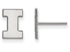 LogoArt Sterling Silver University Of Illinois Xs Post Earrings