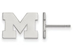 LogoArt Sterling Silver Michigan (univ Of) Xs Post Earrings
