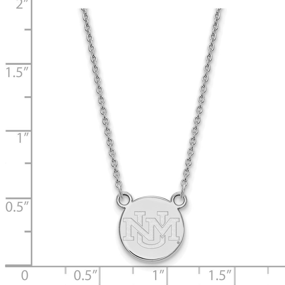 LogoArt Sterling Silver University Of New Mexico Small Pendant Necklace