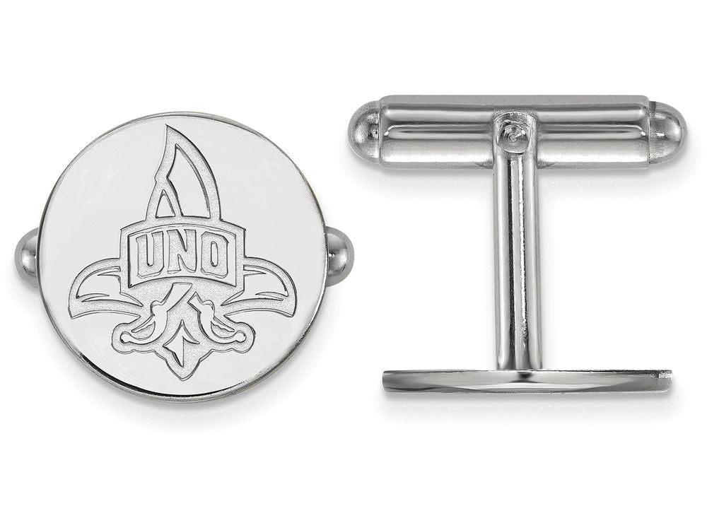 LogoArt Sterling Silver University Of New Orleans Cuff Link