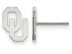LogoArt Sterling Silver Oklahoma Xs Post Earrings