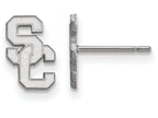 Logoart 925 Sterling Silver University Of Southern California Extra Small Post Earrings