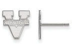 LogoArt Sterling Silver University Of Virginia Xs Post Earrings