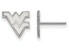 LogoArt Sterling Silver West Virginia University Xs Post Earrings