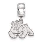 LogoArt Sterling Silver California State University Fresno Bead Charm Charm Small Dangle Bead Charm