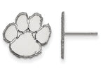 LogoArt Sterling Silver Clemson University Small Post Earrings