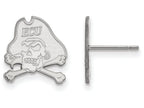 LogoArt Sterling Silver East Carolina University Small Post Earrings